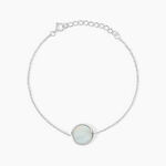 Bracelet Sa&uuml;l Argent Blanc Nacre - Bracelets Femme | Histoire d&rsquo;Or