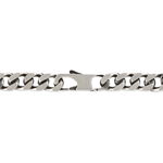 Bracelet Identit&eacute; Casper Maille Gourmette Argent Blanc - Gourmettes Homme | Histoire d&rsquo;Or