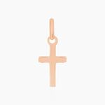 Pendentif Alyssa Croix Or Rose - Pendentifs Bapt&ecirc;me Famille | Histoire d&rsquo;Or