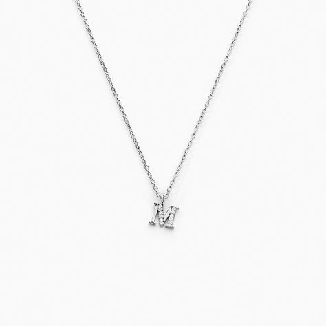 Collier Neruda Argent Blanc Oxyde De Zirconium - Colliers fantaisie Femme | Histoire d&rsquo;Or