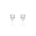 Boucles D'oreilles Puces Glorya Argent Blanc Oxyde De Zirconium - Boucles d'oreilles fantaisie Femme | Histoire d’Or