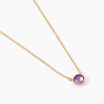 Collier Arenale Argent Dor&eacute; A L'Or 750/1000 Am&eacute;thyste - Colliers Femme | Histoire d&rsquo;Or