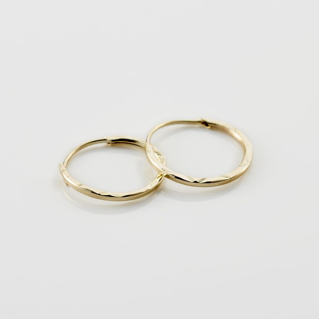 Cr&eacute;oles Valerina Or Jaune - Boucles d'oreilles cr&eacute;oles Famille | Histoire d&rsquo;Or