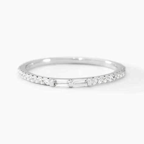 Bague Paoline Argent Blanc Oxyde De Zirconium - Bagues avec pierre Femme | Histoire d’Or