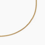 Chaine Ixia Maille Gourmette Diam Argent Dor&eacute; A L'Or 750/1000 - Chaines Unisex | Histoire d&rsquo;Or