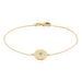 Bracelet Plaqu&eacute; Or Jaune Zoila Pierre De Synthese - Bracelets Femme | Histoire d&rsquo;Or