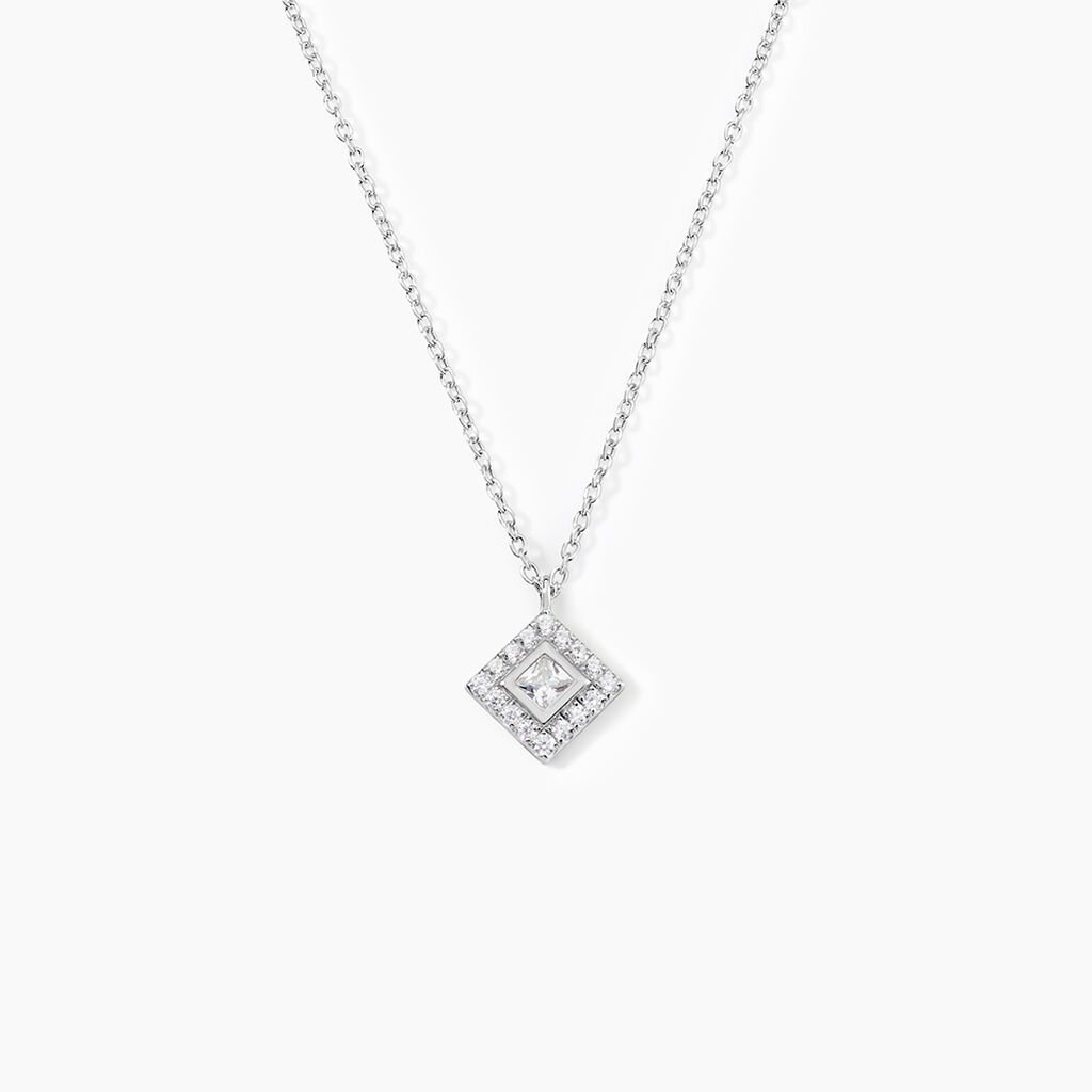 Collier Ysambre Argent Blanc Oxyde De Zirconium - Colliers fantaisie Femme | Histoire d&rsquo;Or