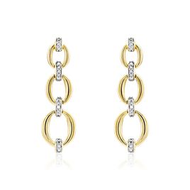 Boucles D'oreilles Pendantes Abban Or Jaune Diamant - Boucles d'oreilles pendantes Femme | Histoire d’Or