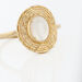 Bague Linna Plaqué Or Jaune Pierre De Lune - Bagues solitaires Femme | Histoire d’Or