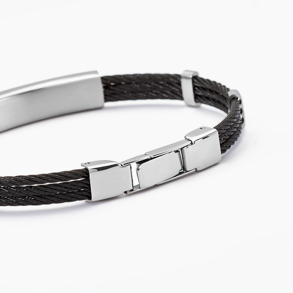 Bracelet Raphael Acier Blanc - Gourmettes Homme | Histoire d’Or