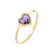 Bague Marsie Or Jaune Améthyste - Bagues solitaires Femme | Histoire d’Or