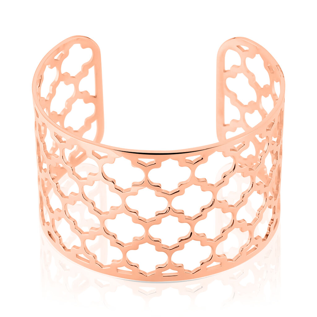 Bracelet Manchette Nevenka Acier Rose - Bracelets manchettes Femme | Histoire d&rsquo;Or