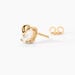 Boucles D'oreilles Puces Abelinia Plaqu&eacute; Or Jaune Oxyde De Zirconium - Boucles d'oreilles fantaisie Femme | Histoire d&rsquo;Or