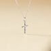 Collier Norine Argent Blanc Oxyde De Zirconium - Colliers Croix Femme | Histoire d’Or