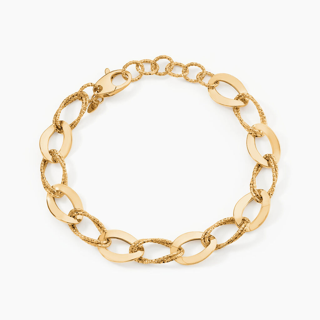 Bracelet Maille Or Jaune