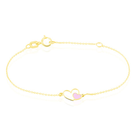 Bracelet Or Jaune Mai Lan Smalto - Bracelets Coeur Enfant | Histoire d’Or
