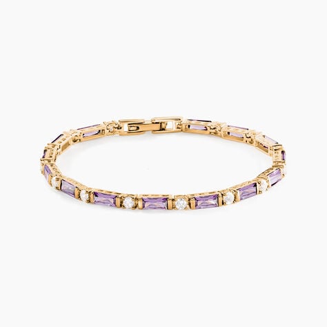 Bracelet Luteciaae Plaqu&eacute; Or Jaune Oxyde De Zirconium - Bracelets Femme | Histoire d&rsquo;Or