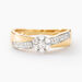 Bague Magnolia Croisee Or Jaune Diamant - Bagues avec pierre Femme | Histoire d’Or