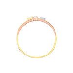 Bague Superposition Or Tricolore Diamant - Bagues avec pierre Femme | Histoire d&rsquo;Or