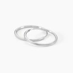 Cr&eacute;oles Dominae Or Blanc - Boucles d'oreilles cr&eacute;oles Femme | Histoire d&rsquo;Or