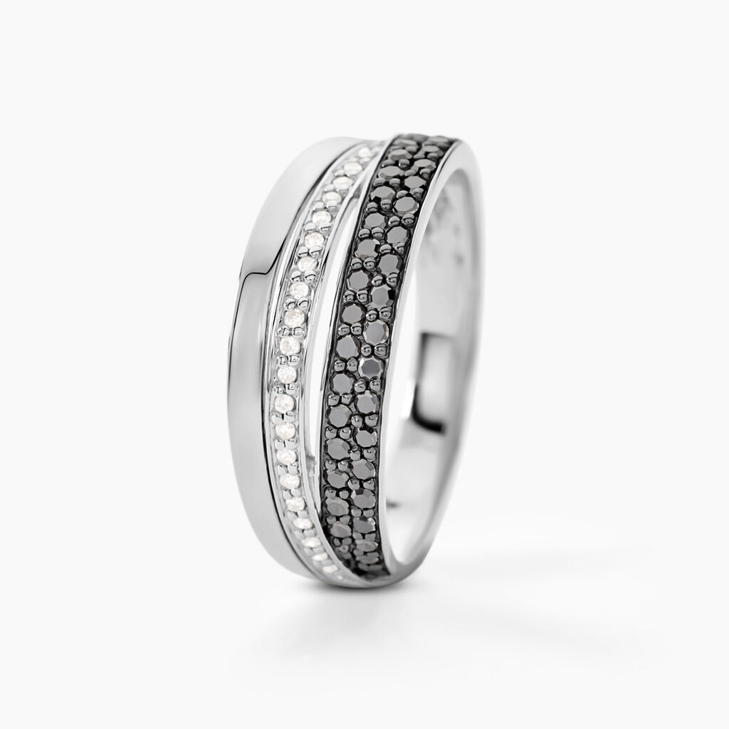 Bague Virginie Or Blanc Diamant - Bagues avec pierre Femme | Histoire d’Or