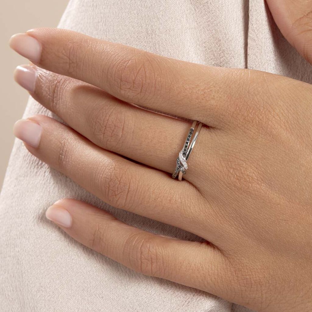 Bague Marina Or Blanc Diamant - Bagues avec pierre Femme | Histoire d’Or