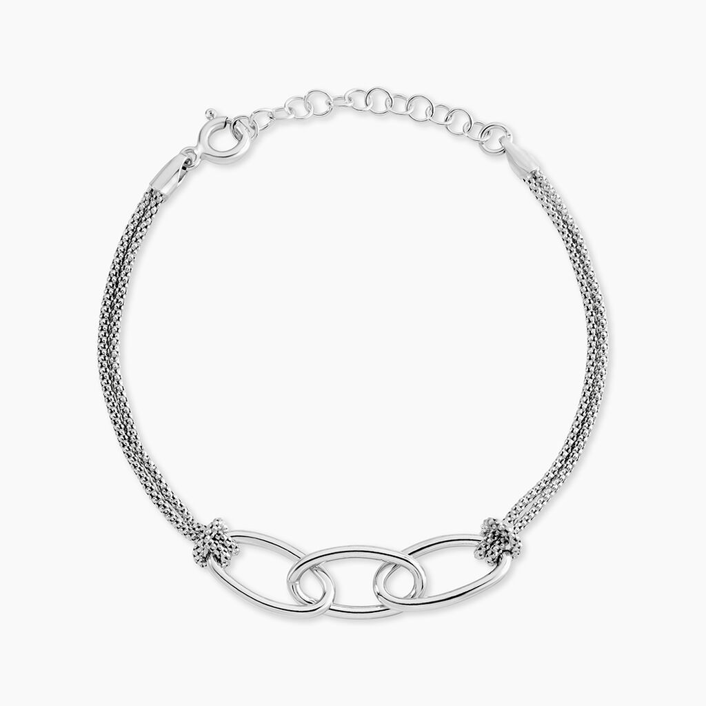 Bracelet Yutan Argent Blanc - Bracelets Femme | Histoire d&rsquo;Or