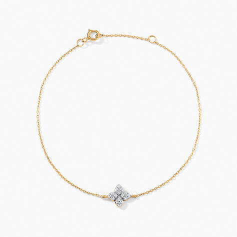 Bracelet Eclosion Precieuse Or Jaune Oxyde De Zirconium - Bracelets Femme | Histoire d’Or