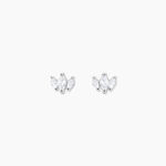 Boucles D'oreilles Puces Duchesse Argent Blanc Oxyde De Zirconium - Boucles d'oreilles fantaisie Femme | Histoire d&rsquo;Or