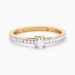Bague Eliisa Or Jaune Diamant - Bagues solitaires Femme | Histoire d&rsquo;Or