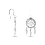 Boucles D'oreilles Pendantes Nemetona Argent Blanc Oxyde - Boucles d'oreilles pendantes Femme | Histoire d&rsquo;Or