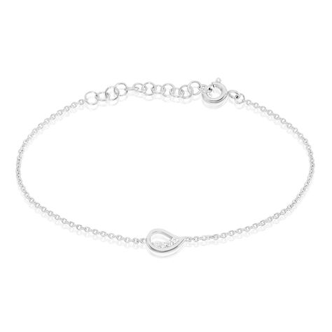 Bracelet Court Argent Blanc Sylvan Oxyde De Zirconium - Bracelets Femme | Histoire d’Or