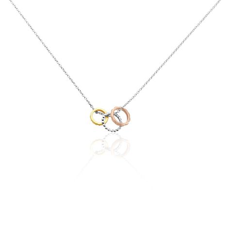 Collier Argent Tricolore Roderick - Colliers fantaisie Femme | Histoire d’Or