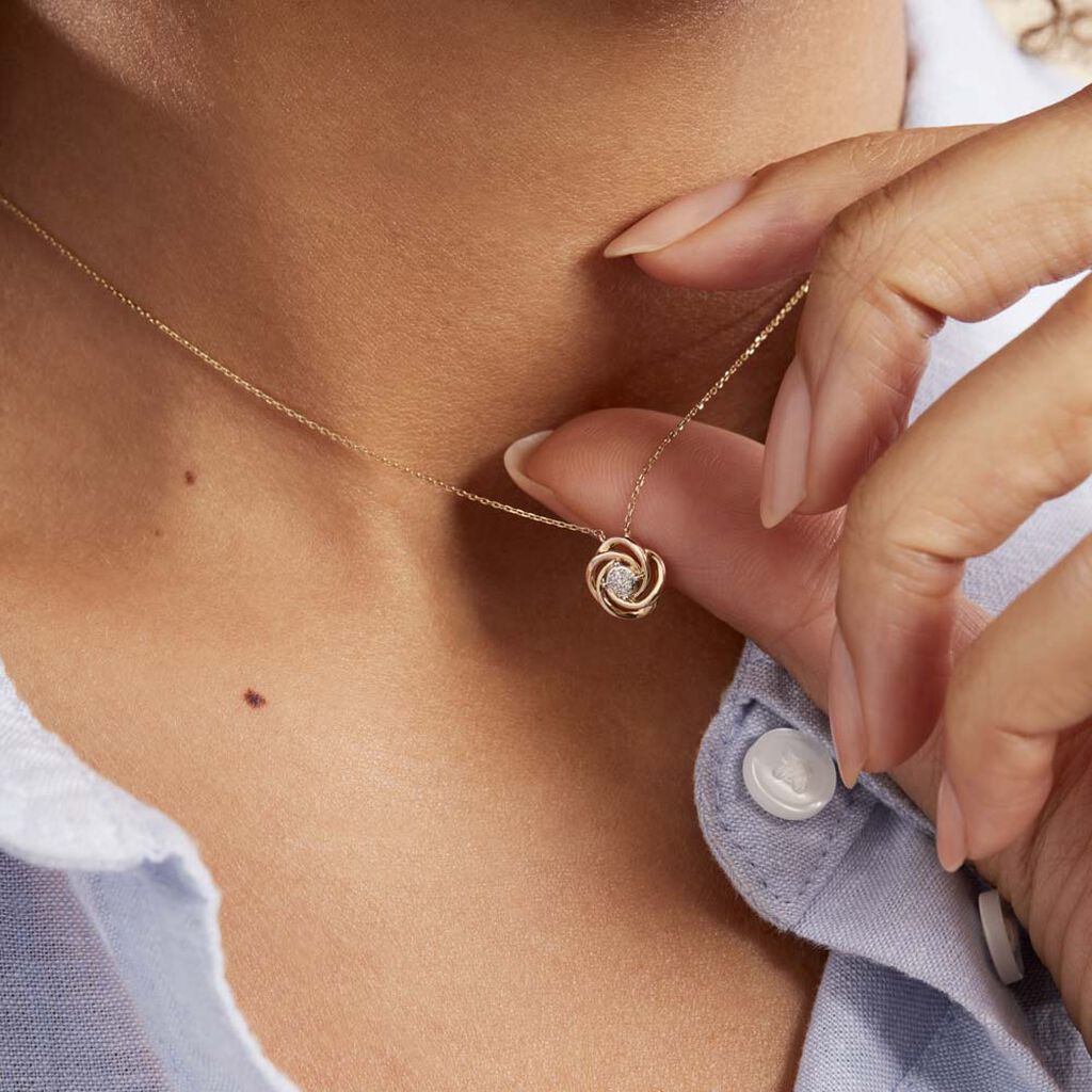 Collier Or Jaune Urlanie Diamants - Colliers Femme | Histoire d’Or