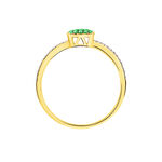 Bague Aude Or Jaune Grenat Et Diamant - Bagues avec pierre Femme | Histoire d&rsquo;Or