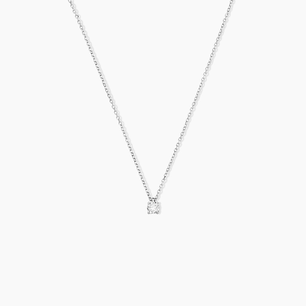 Collier Elfa Or Blanc Diamant - Colliers Femme | Histoire d’Or