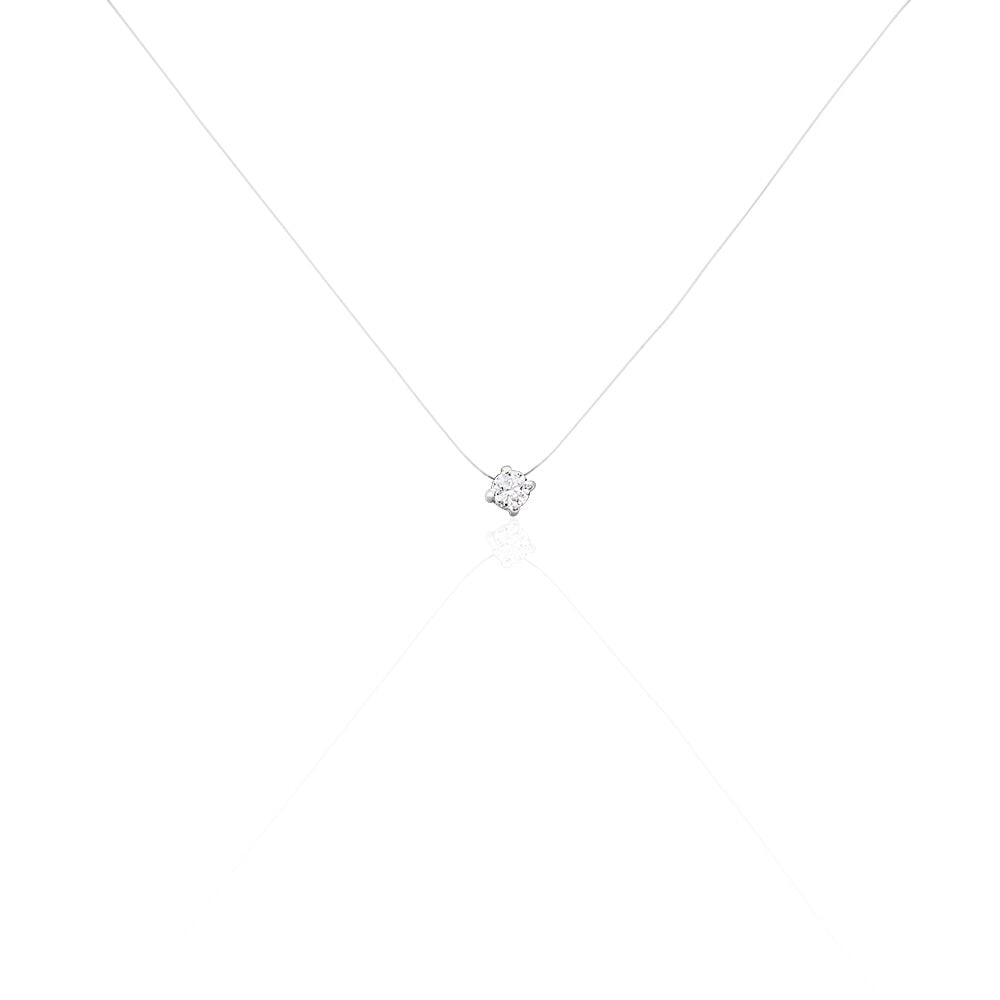 collier diamant nylon