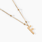 Collier Plaqu&eacute; Or Jaune Lettra - Bijoux sans pierre Femme | Histoire d&rsquo;Or