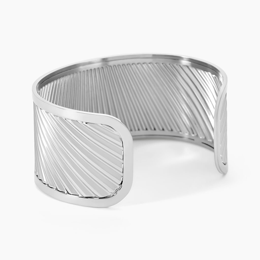 Bracelet Jonc Aud Acier Blanc - Bracelets joncs Femme | Histoire d&rsquo;Or
