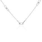 Collier Trait D'union Argent Blanc Oxyde De Zirconium - Colliers Femme | Histoire d&rsquo;Or