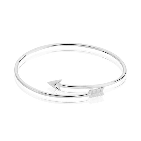 Bracelet Jonc Fabienna Argent Blanc - Bracelets joncs Femme | Histoire d’Or