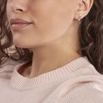Boucles D'oreilles Puces Wynona Or Blanc Oxyde - Boucles d'oreilles pendantes Femme | Histoire d&rsquo;Or