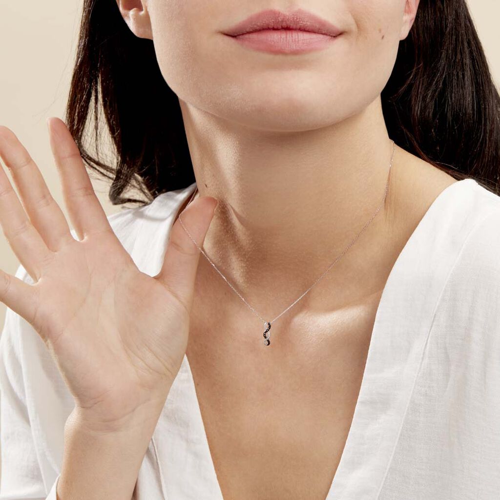 Collier Lilybeth Or Blanc Diamant - Colliers Femme | Histoire d’Or