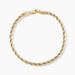 Bracelet Corde Et Venitienne Or Bicolore - Bracelets chaîne Femme | Histoire d’Or