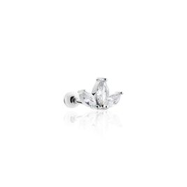 Piercing D'oreilles Argent Père Oxydes De Zirconium - Boucles d'oreilles fantaisie Femme | Histoire d’Or