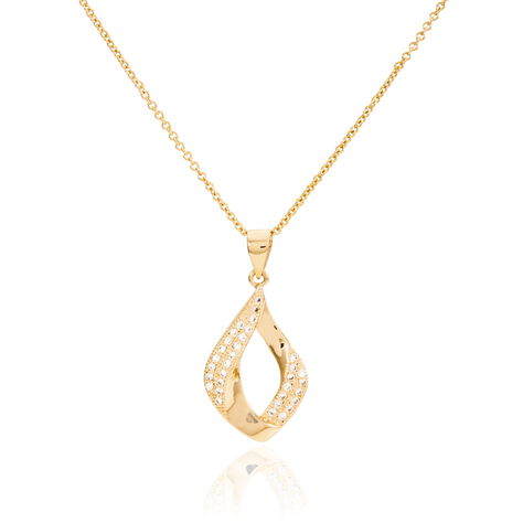 Collier Mai-lee Plaqué Or Jaune Oxyde De Zirconium - Colliers Femme | Histoire d’Or