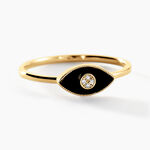 Bague Matiasma Or Jaune Onyx Diamant - Bagues solitaires Femme | Histoire d&rsquo;Or