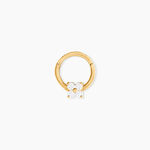 Piercing Fu Or Jaune Oxyde De Zirconium - Piercings d'oreilles Femme | Histoire d&rsquo;Or