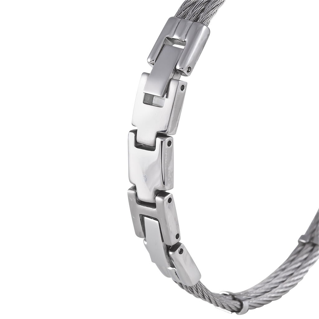 Bracelet Jacques Acier Blanc - Bracelets fantaisie Homme | Histoire d’Or