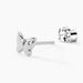 Boucles D'oreilles Puces Diep Argent Blanc Oxyde De Zirconium - Boucles d'oreilles fantaisie Femme | Histoire d’Or